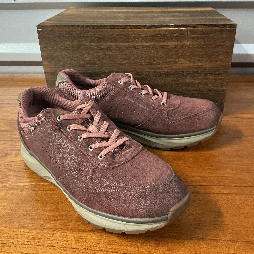 Joya Women Mauve Dynamo Classic Suede Recovery Walking Comfort Shoe Size 10.5